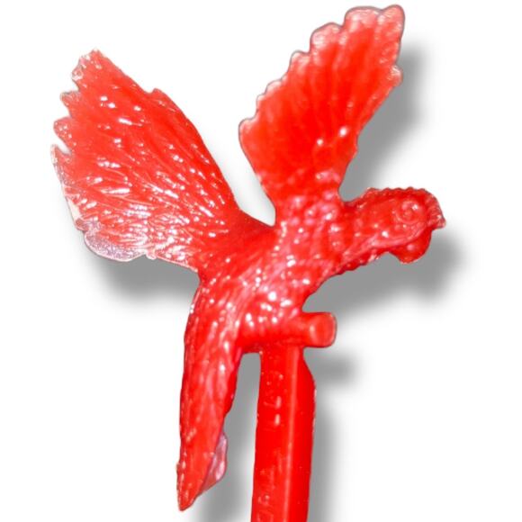 Vintage Corby’s Red Parrot Swizzle Stick Barware Cocktail Stirrer 1960s Promo - Picture 4 of 6